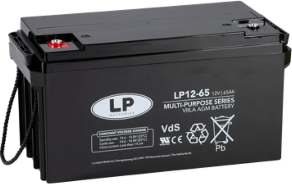 Batterie de Secours 12V 65Ah Landport pour Alarme et Systèmes de Survie