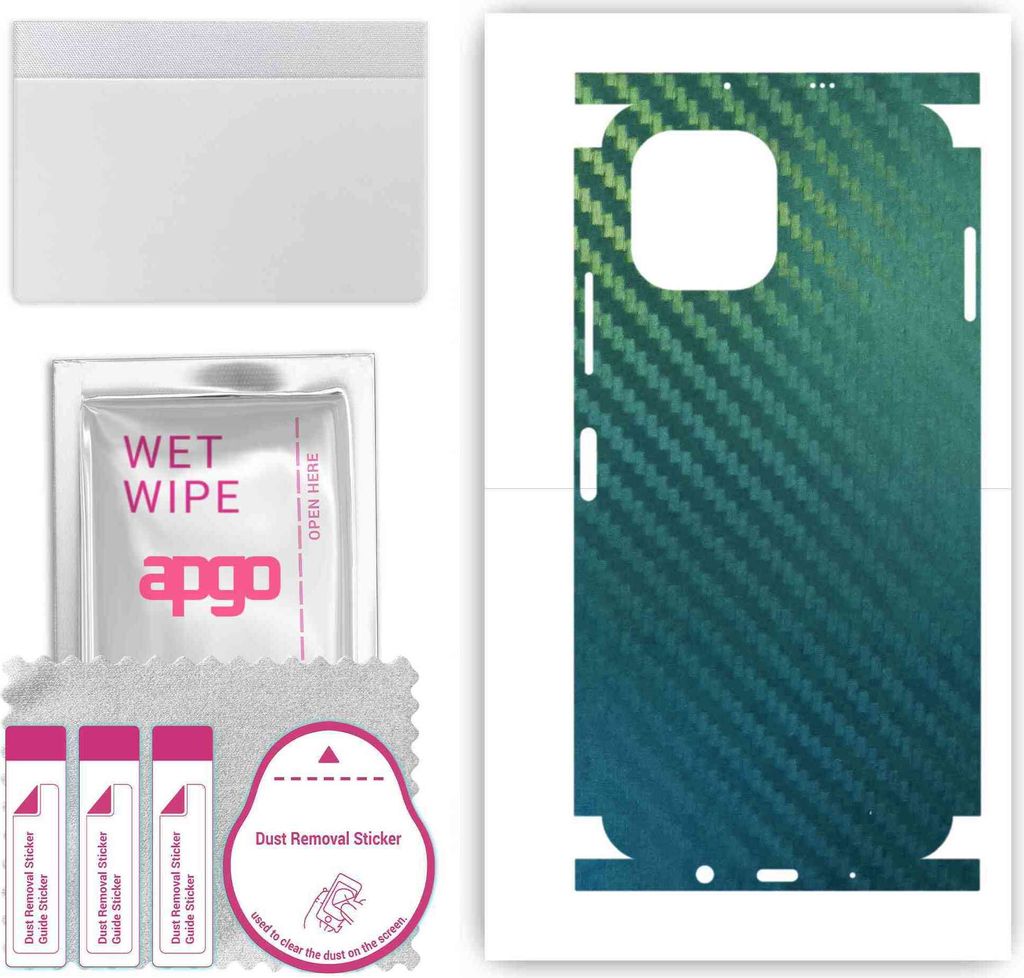 apgo Rückseite + Seiten Schutzfolie, Skin, kompatibel mit Huawei Nova Y61, Hinten Displayschutzfolie aus Vinylfolie, kratzfest, einfache Montage -...