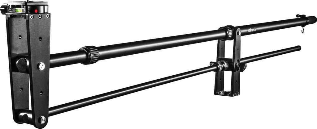 Walimex pro Kamerakran Director Pro - 770 x 90 x 250 mm / max. Traglast 3 kg - mit 1/4" und 3/8" Gewinde, Moosgummi Handgriff und Tragetaschen - sc...