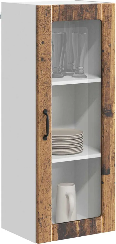 SYFAX Mobile Cucina 100cm Legno Vecchio | Struttura Rinforzata 40x31