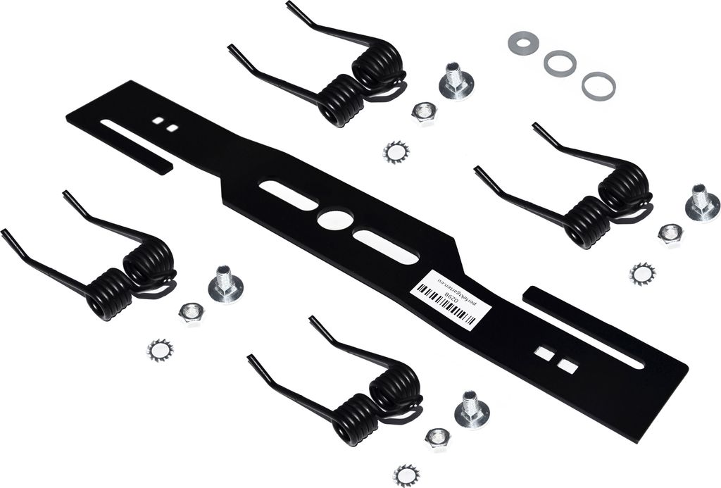 Vertikutier Messer / Rasenmähermesser / Moosentferner + 4 X gehärtet Doppelfeder