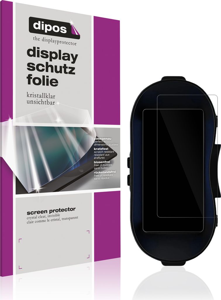 2x Schutzfolie für CIGMAN CNV02 klar Displayschutzfolie Folie Display Schutz dipos