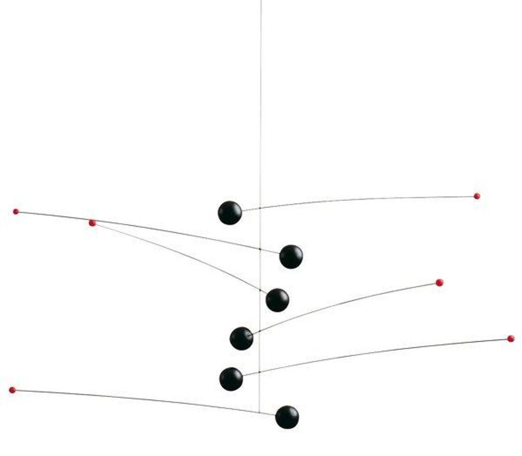 Flensted Mobiles, mobile "Futura" nero (piccolo) Immagine del prodotto 
