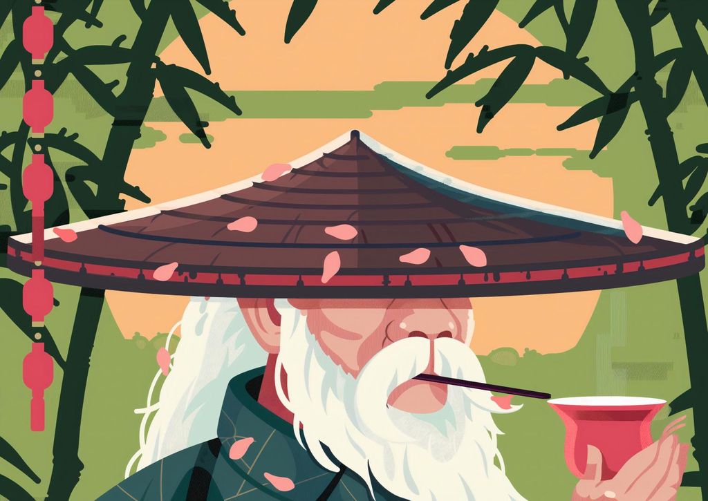 Poster 42x29,7cm älterer Opa