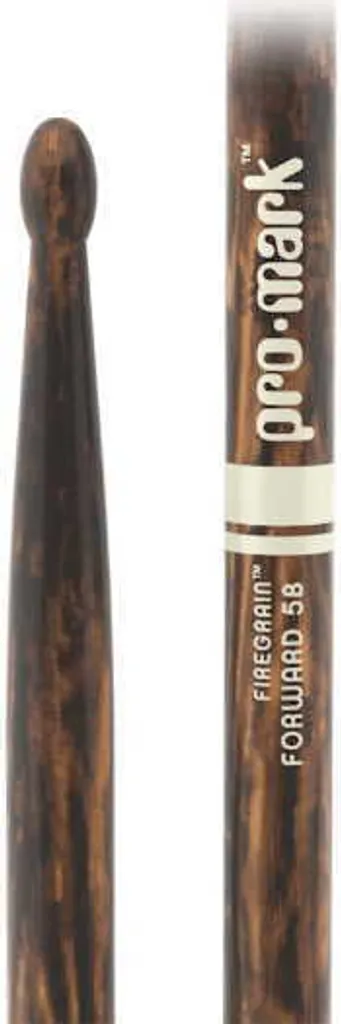 Baguettes Pro Mark 5B FireGrain 406,4 mm pour Jeu Intensif et Rock Puissant