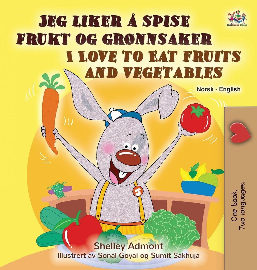 I Love to Eat Fruits and Vegetables (Norwegian English Bilingual Children's Book)