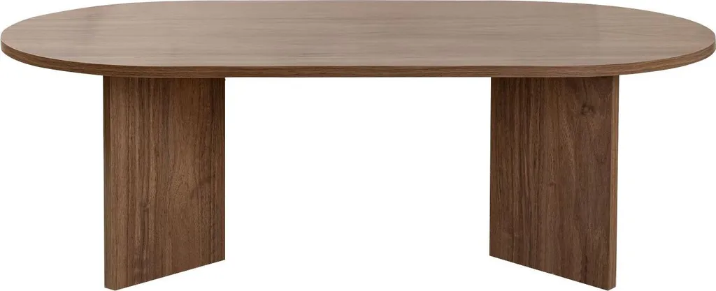 Table basse Sable en Noyer - Grand plateau bois 119 cm - Design Chic