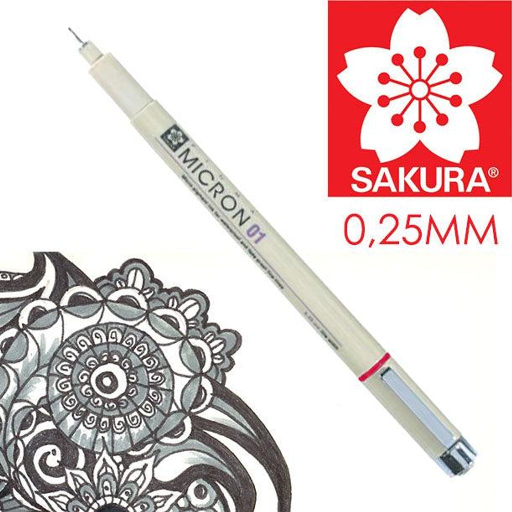 Sakura Pigma Micron Fineliner Black 0,20–0,50 mm - 01 - Produktbild 