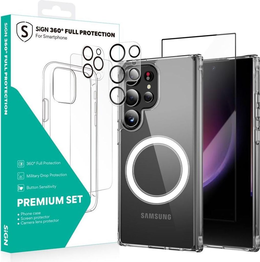 360 Komplettschutzpaket für Samsung Galaxy S24 Ultra