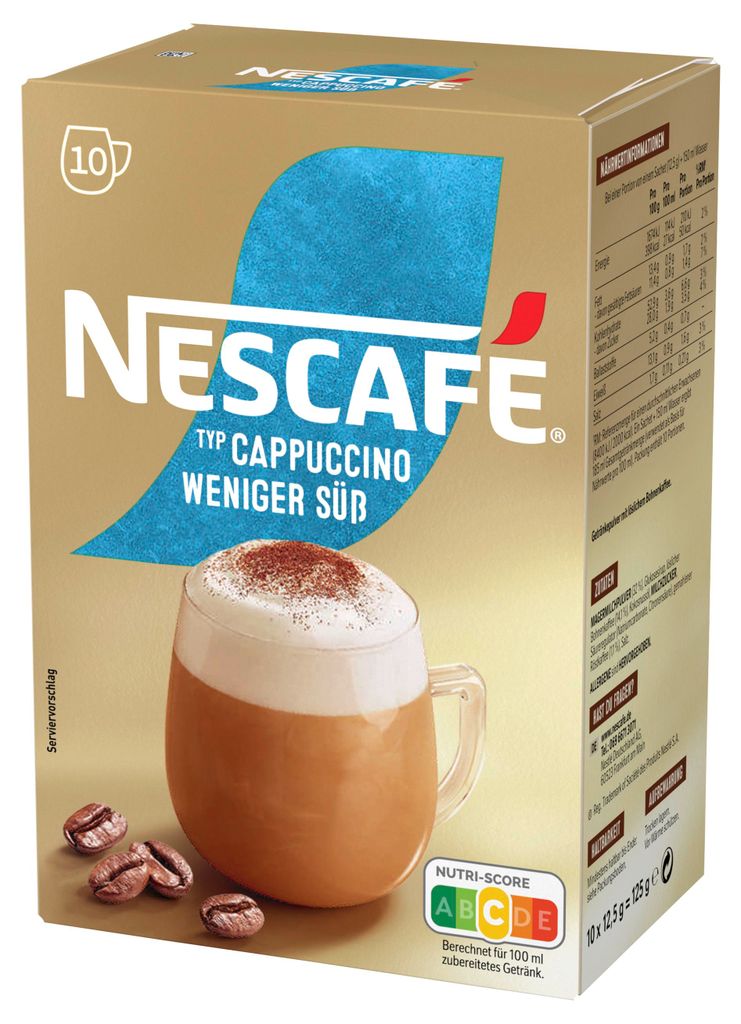 Nescafé Gold Typ Cappuccino weniger süß | löslicher Kaffee Produktbild 