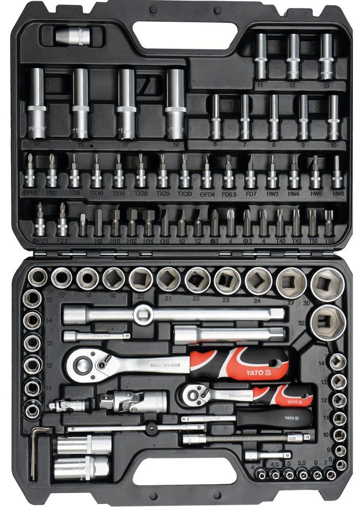 Yato YT-12681, Chrom-Vanadium-Stahl, Schwarz, Metallisch, Produktbild 