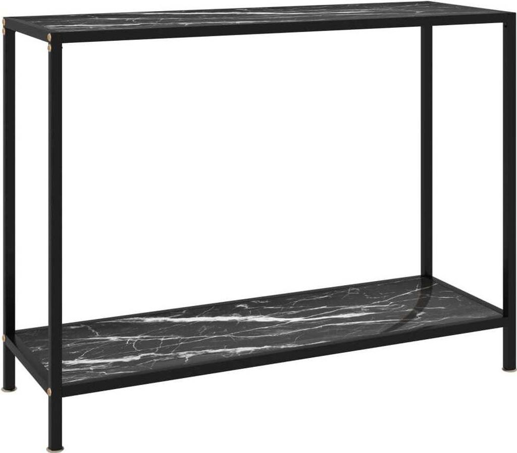 Konsolentisch Schwarz 100x35x75 cm Hartglas