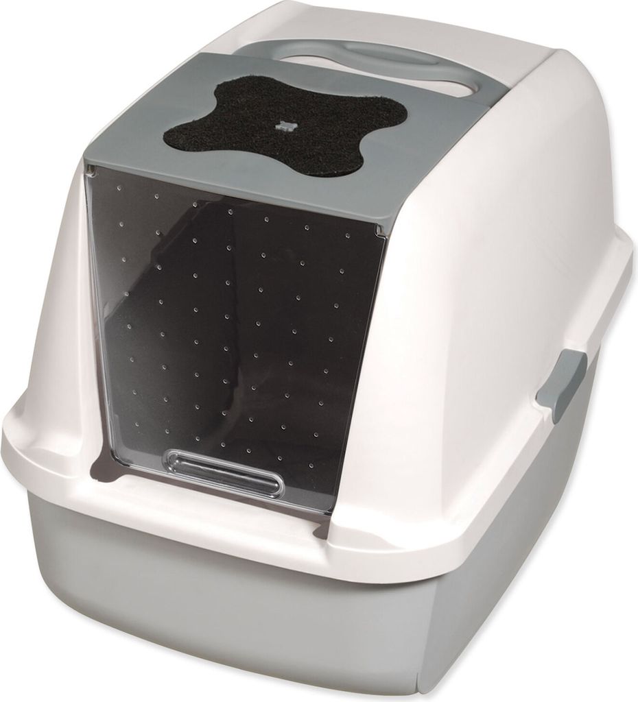 CATIT Katzentoilette mit klappbarer Abdeckung - Grau Produktbild 