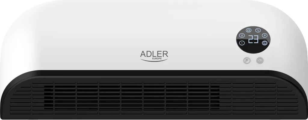 Rideau d'air Adler AD 7751 Noir et Blanc 2000W avec télécommande