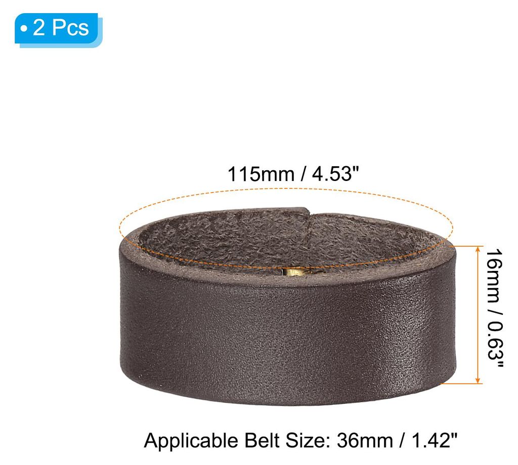 Leather Loop Keeper, 2er Pack Leder Schlaufen Gš¹rtel Keeper Schlaufen Halteb?nder Ersatz fš¹r 1,5" (38mm)/1,6" (40mm) Breite Gš¹rtel/B?nder,...