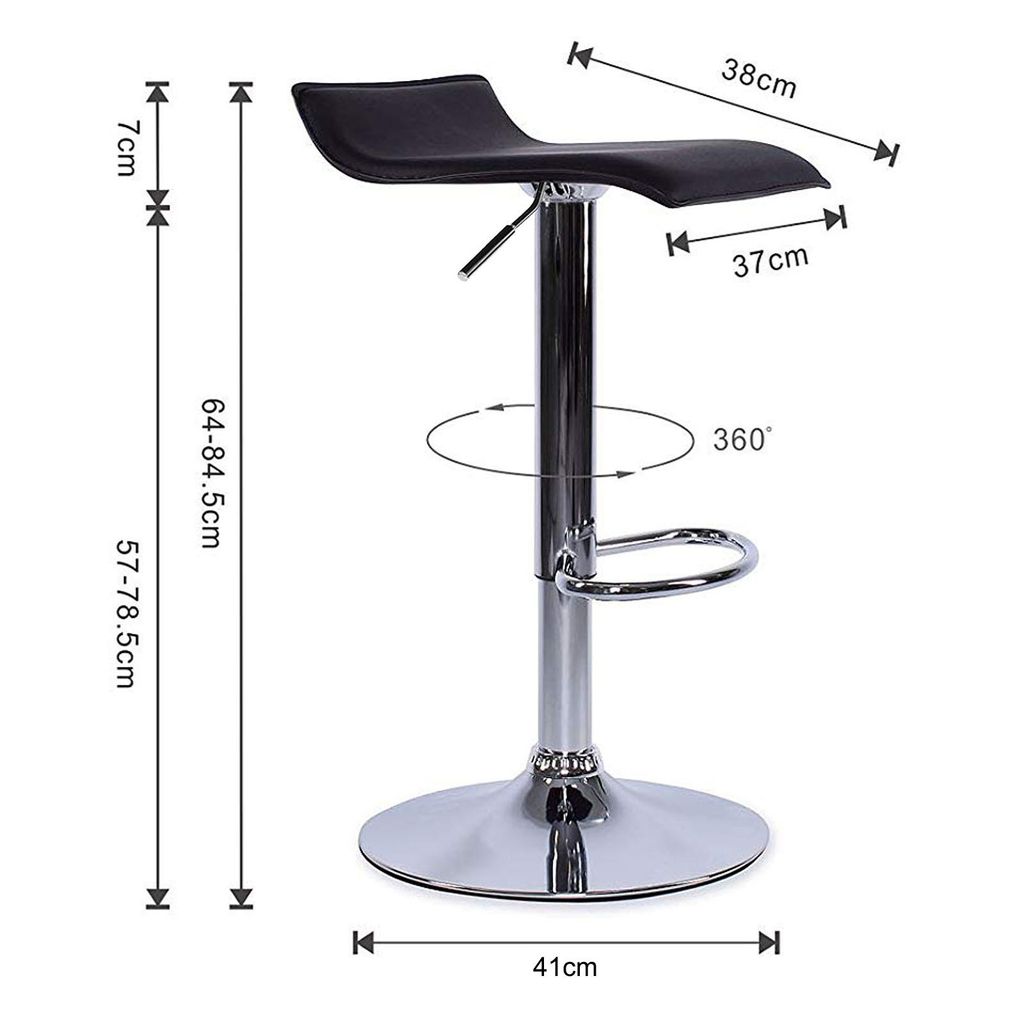 Set Di 2 Sgabelli Da Bar Girevoli Con Schienale Imbottito E Poggiapiedi – Perfetti Per Isole E Banconi Della Cucina – Marrone Scuro