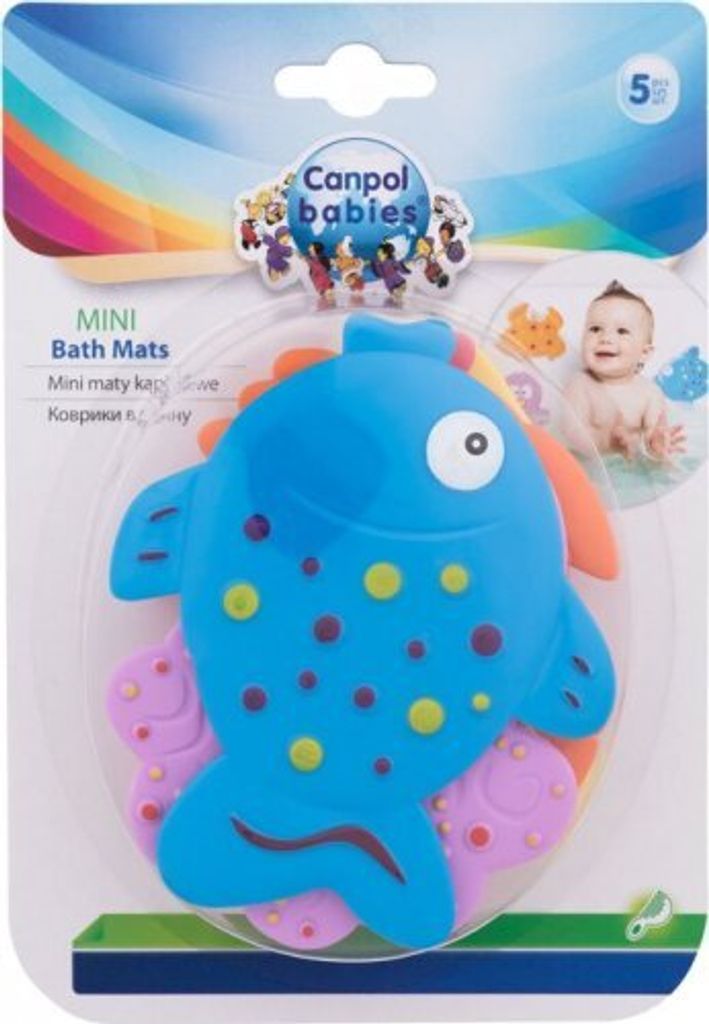 Mini-Anti-Rutsch-Matten für die Badewanne, 5 Stück Produktbild 