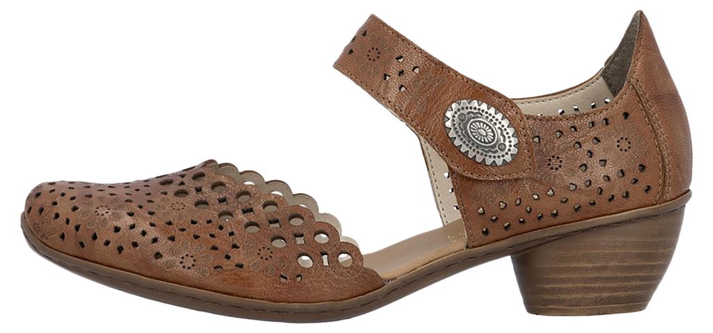 Sandalen mit Absatz aus Leder