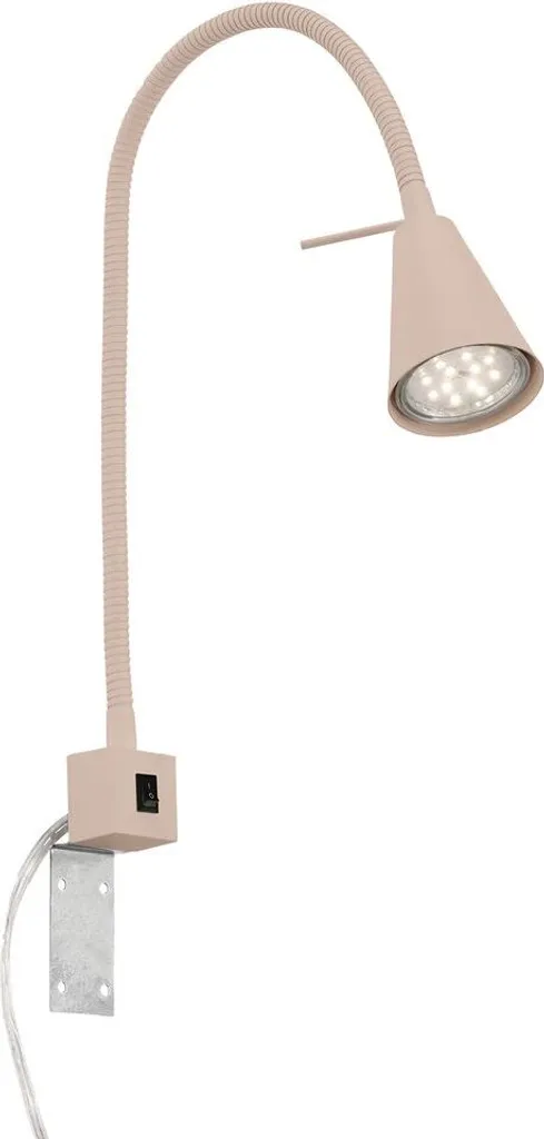 Applique de lecture flexible beige Briloner TUSO pour salon et bureau