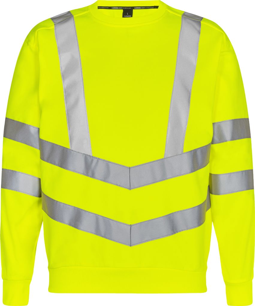 F. Engel Safety Sweatshirt, Gelb, Gr. 4XL