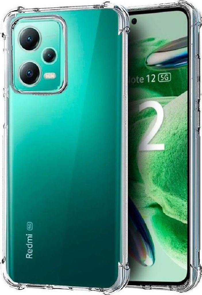 Verstärkte Silikonhülle für Xiaomi Redmi Note 12 5G / Poco X5 5G Transparent