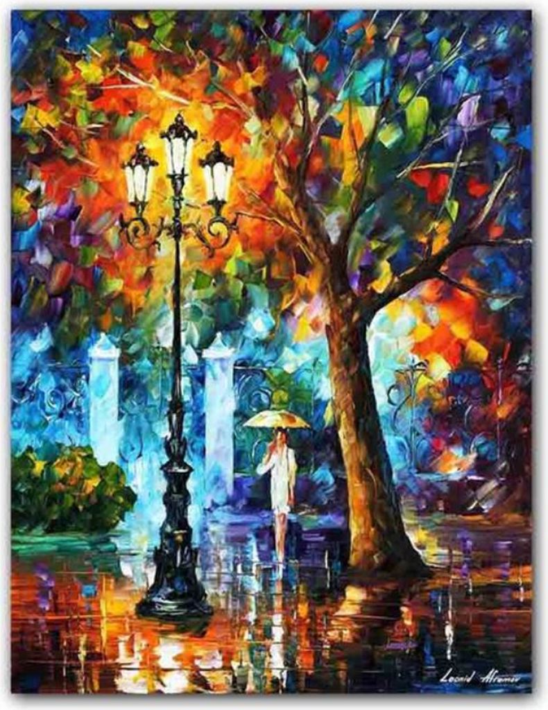 TPFLiving Kunstdruck LW-554 (OHNE RAHMEN) Poster - Leinwand - Wandbild - Hochauflösender Giclée-Druck, langlebig und hochwertig - Abstrakte Städ...