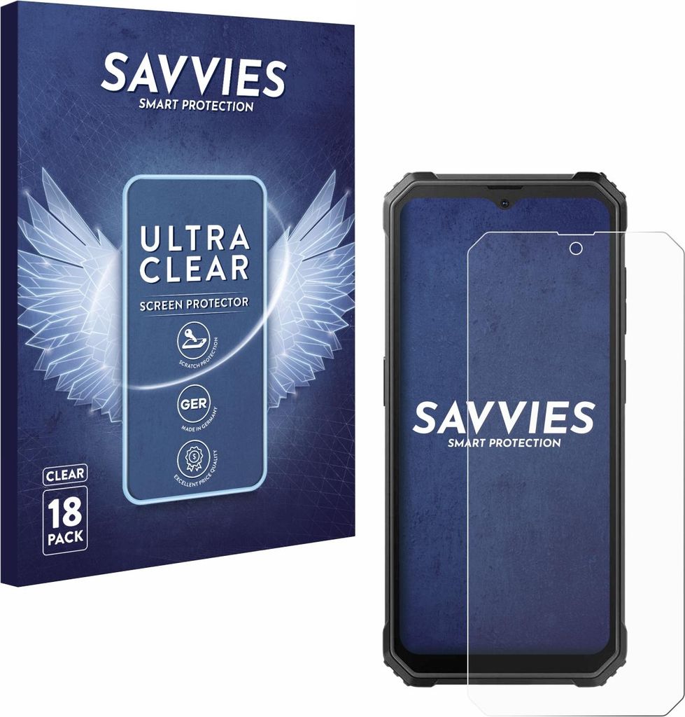 18x Für Blackview BV4800 / SE Schutzfolie Savvies Displayschutz Display Schutz Folie Klar Transparent