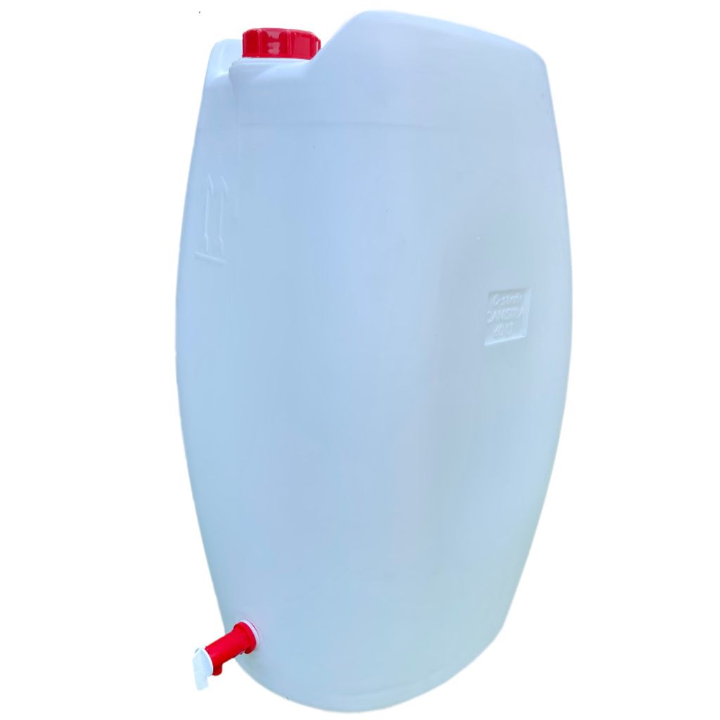 Wasserkanister Geli Kunstsoff 20 Liter mit Auslaufhahn weiß