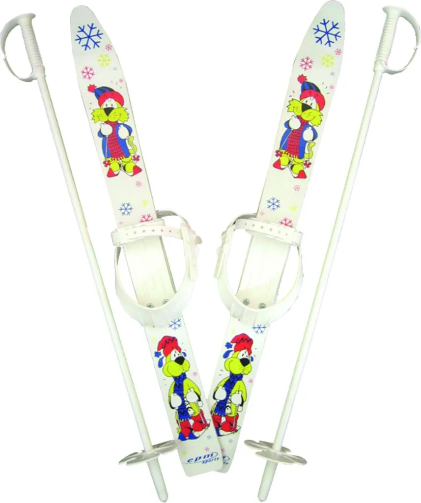 Mini Ski EPM Enfant Blanc 70 cm : Évitez la Location de Skis Lourds