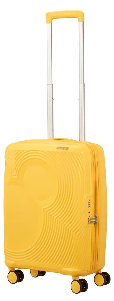 Valise cabine extensible Mickey Magic 55 cm - Trolley rigide jaune