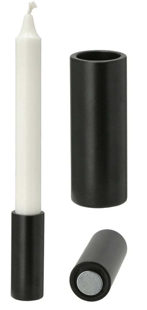Novaliv 4x Kerzenständer magnetisch 2,8x5cm SCHWARZ Produktbild 4