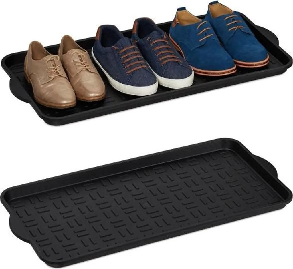 Fini les sols sales avec ce lot de 2 plateaux à chaussures XL étanches