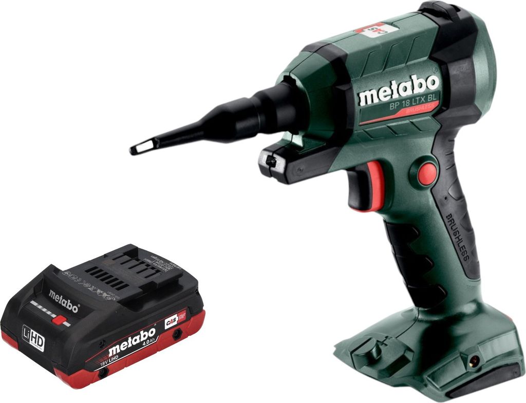 Metabo BP 18 LTX BL Akku Blaspistole 18 V Brushless + 1x LiHD Akku 4,0 Ah - ohne Ladegerät