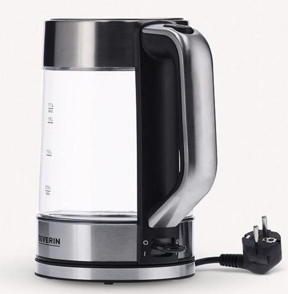 Severin WK 3420, 1,7 L, 2200 W, Čierna, Nerezová oceľ, Obrázok produktu 