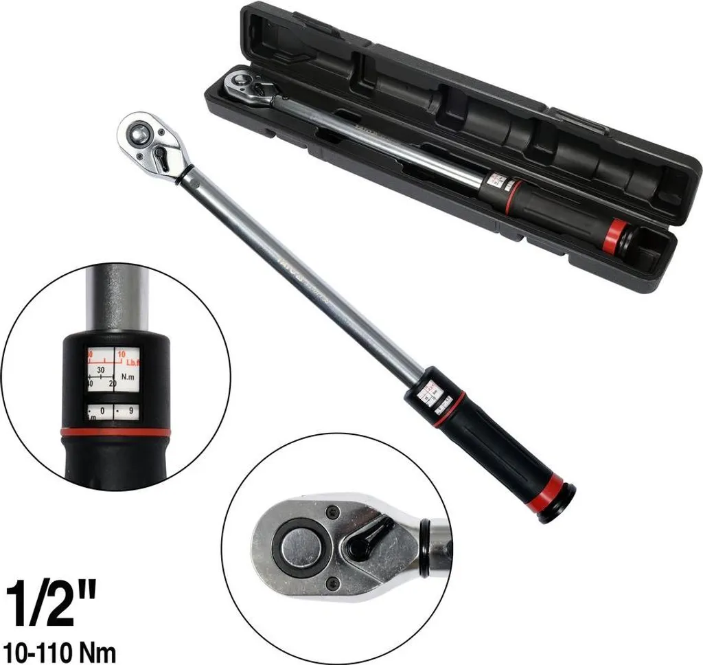 Outil de serrage de précision Yato YT-07607 clé dynamométrique 1/2 - 5