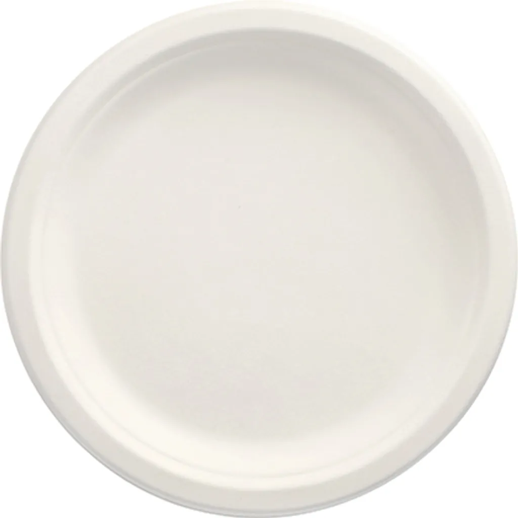 Assiette Carrée Biodégradable Rigide 23x23cm PAPSTAR Pure - Lot de 100