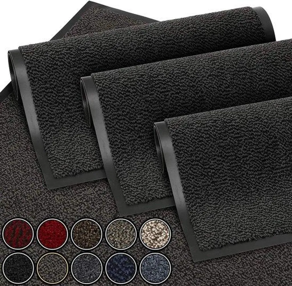 Tapis de seuil Buiten Noir Anthracite 90x120 cm - Sol Imperméable Pro