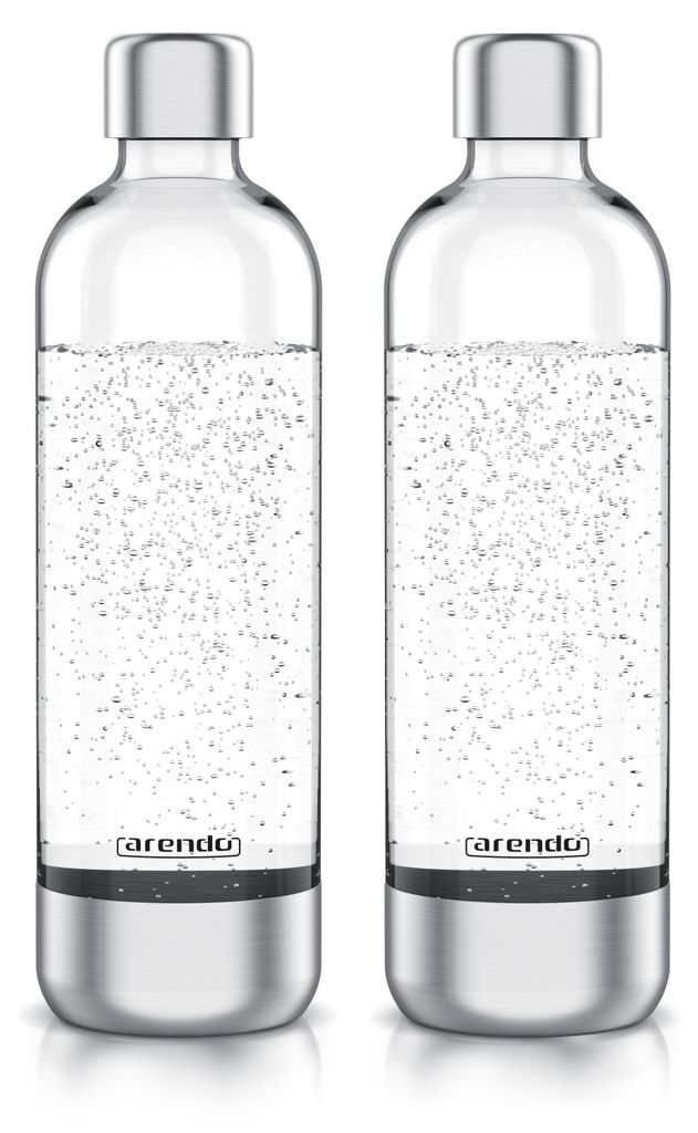 2x Arendo Wassersprudler Flasche 1l, 1000 ml, Produktbild 