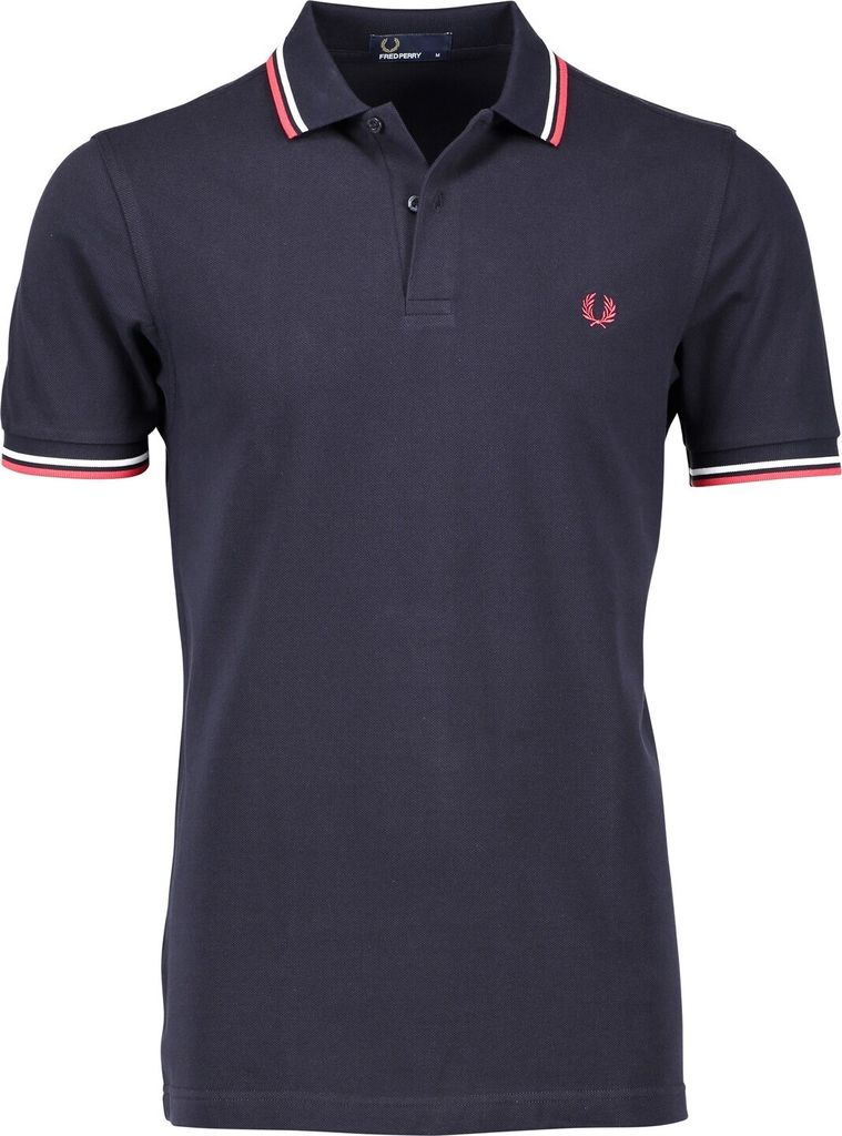 Fred Perry Twin Tipped Polo Navy Produktbild 