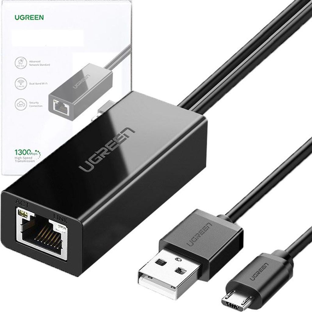 UGREEN Ethernet Adapter für TV / Chromecast Micro-USB auf Produktbild 