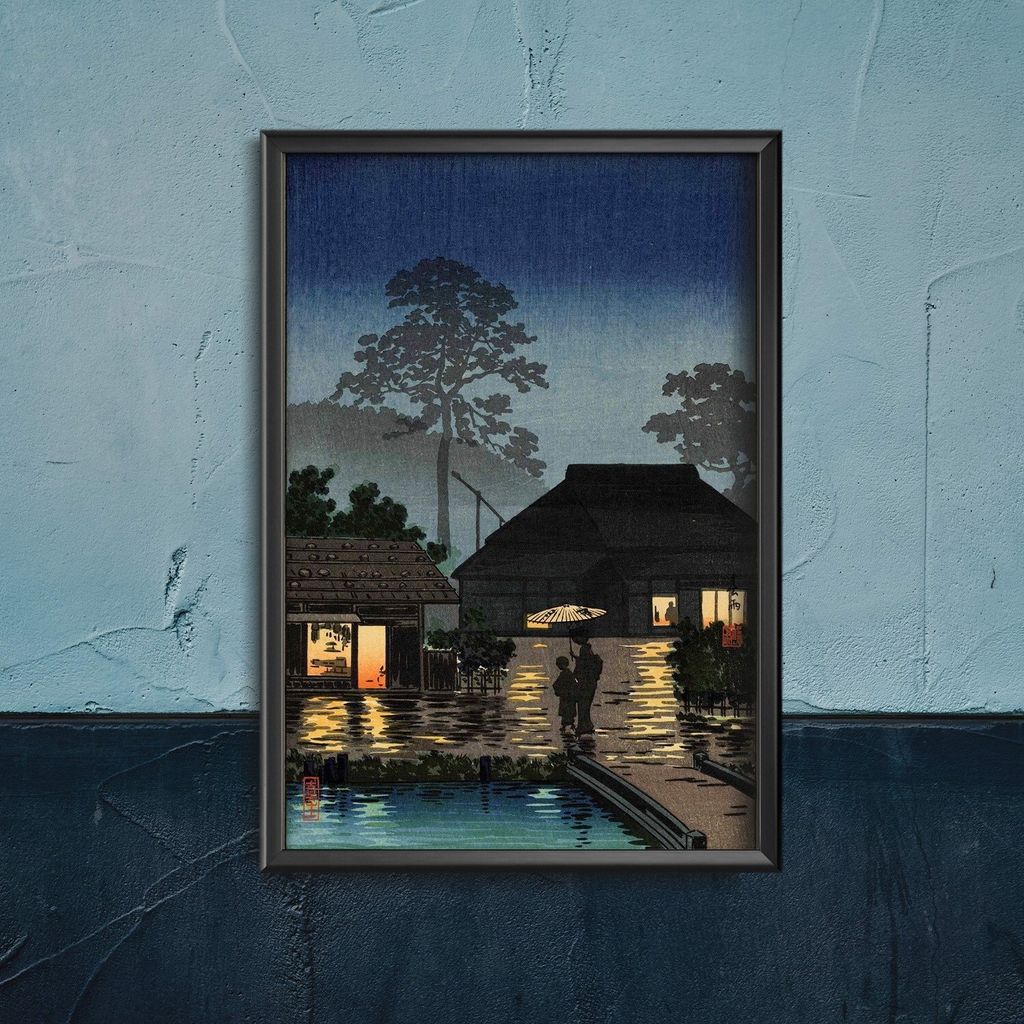 Poster - Canvas - Leinwand - 42 cm x 59,4 cm - Lange Spell von Regen