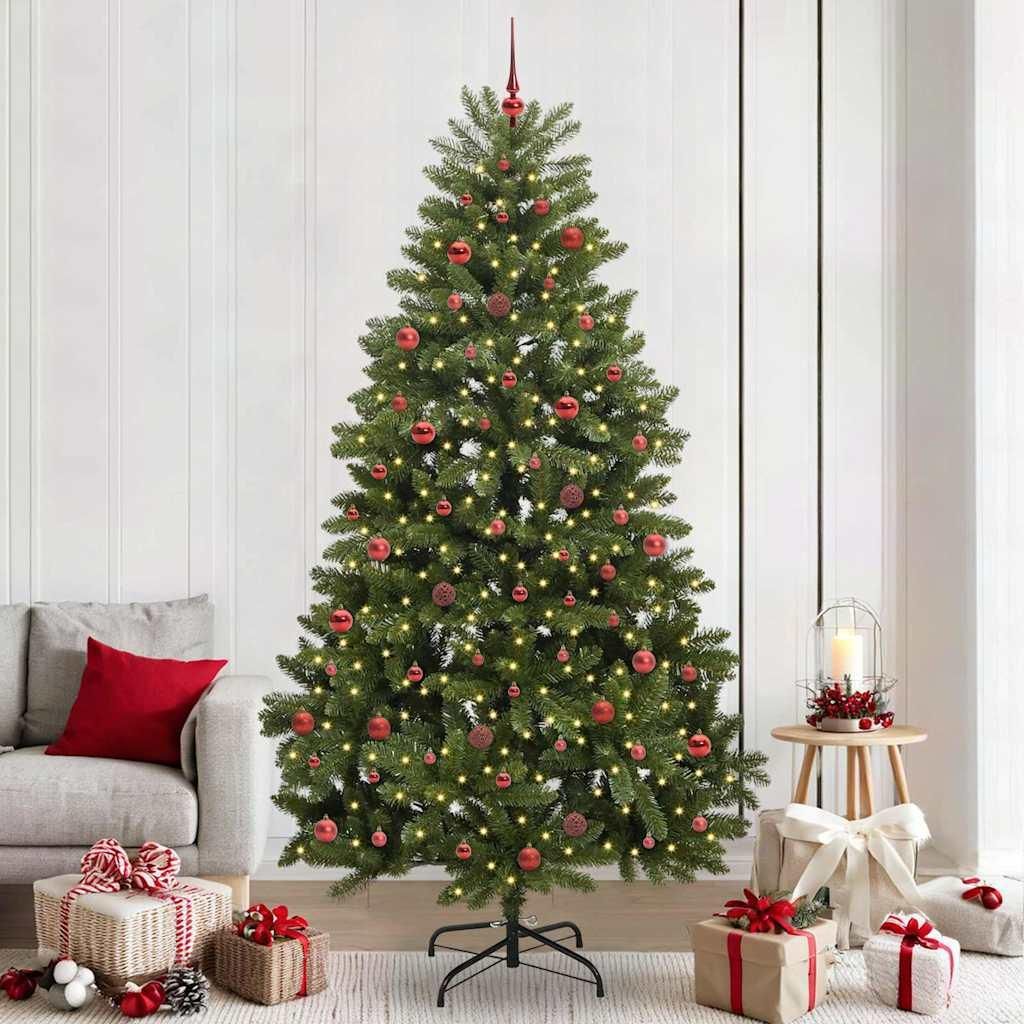 "Schlussverkauf" Künstlicher Weihnachtsbaum - Tannenbaum - Kunstbaum moderne - Grün 240 cm PVC und Metall C12970