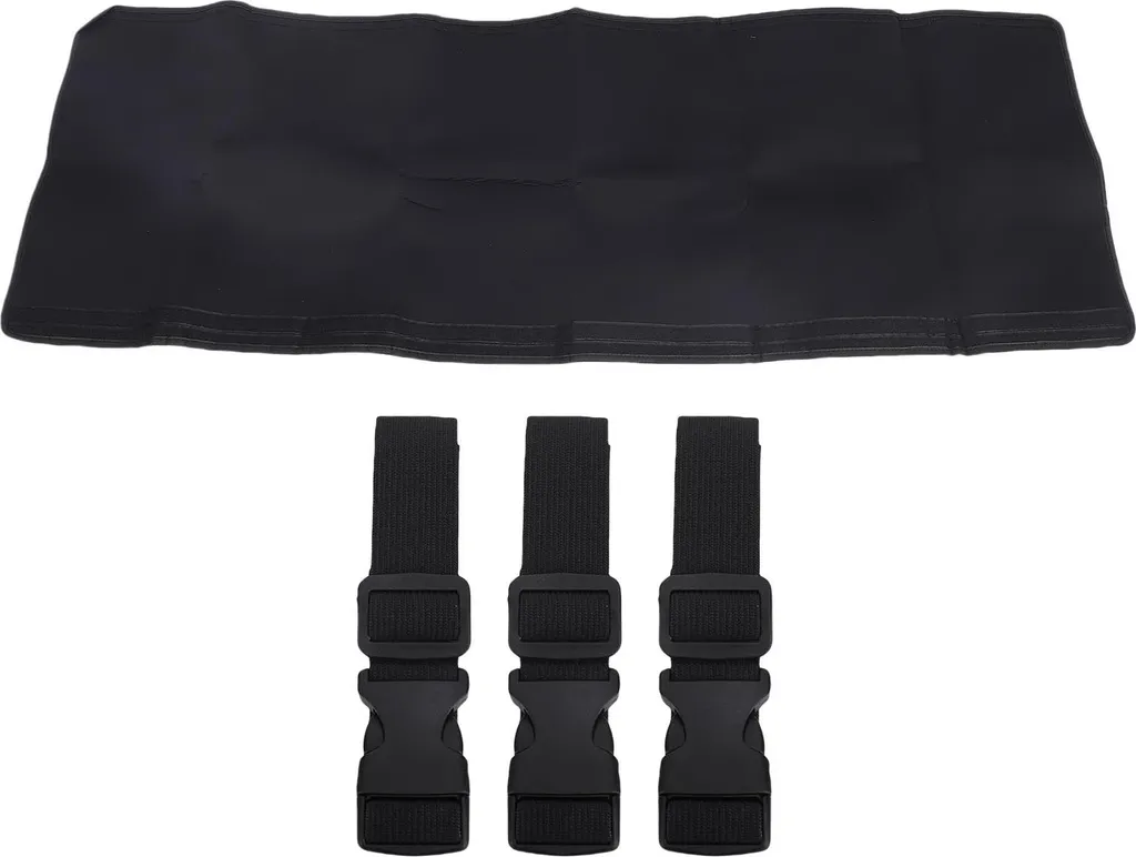 Housse isolante pour conduit climatiseur portable en polyester noir 5"