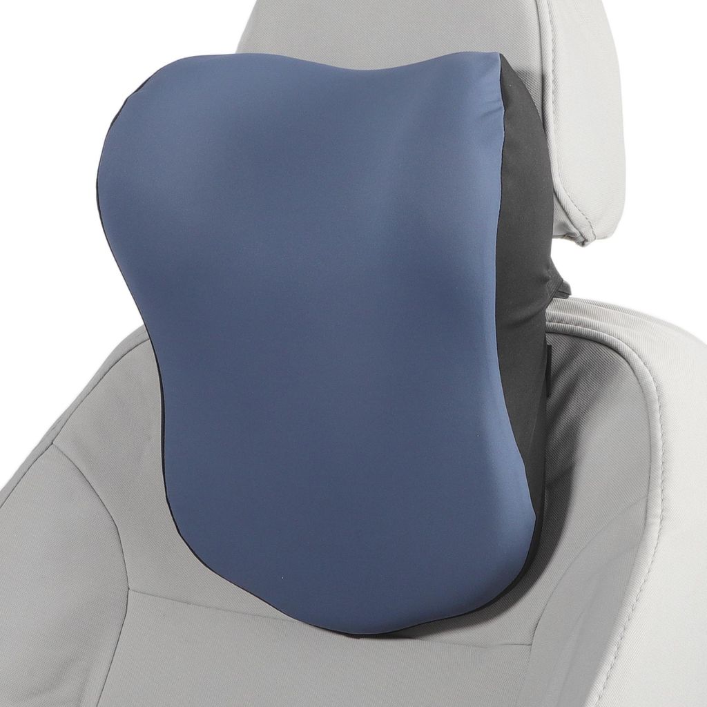 Autokopfstütze Ergonomisches Nackenkissen Autositz Kopfstütze Polyester Memory Foam Verstellbare Breite Blau 1 Stück Für Fahren Reisen