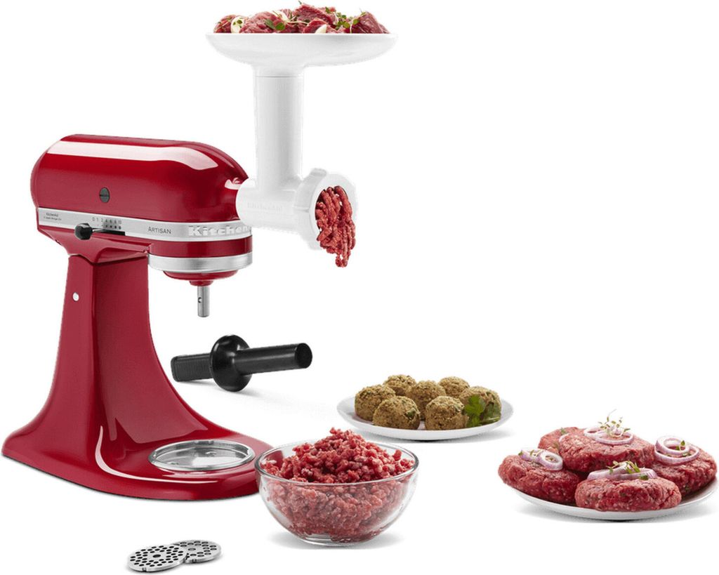 KitchenAid 5KSMFGA, Mlynček na potraviny, Biela, Plast, Obrázok produktu 