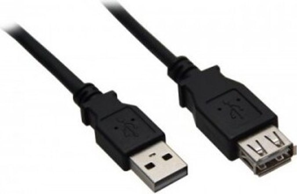 Goobay USB 2.0 Verlängerungskabel 90° – 0,3m Schwarz Für Enge Räume