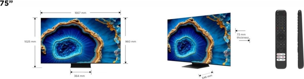 TCL C80 Series 75C805 Fernseher 190,5 cm (75") 4K Ultra HD Produktbild 18