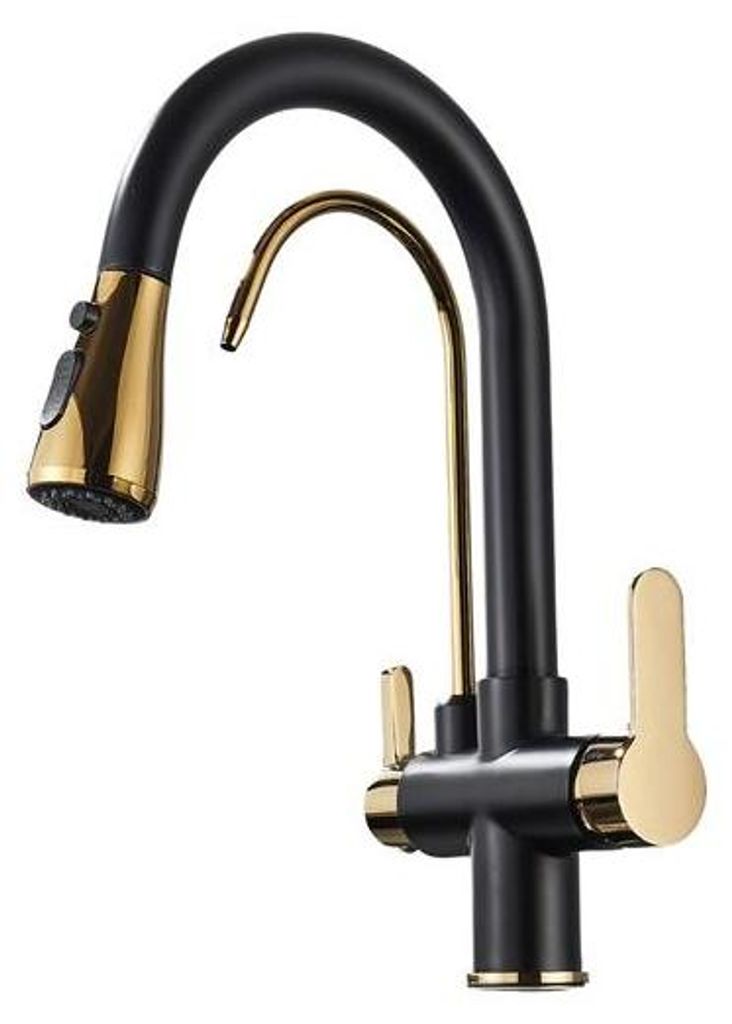 3-Wege Küchenarmatur NORDIC mit Wasserfilter-Anschluss, Produktbild 
