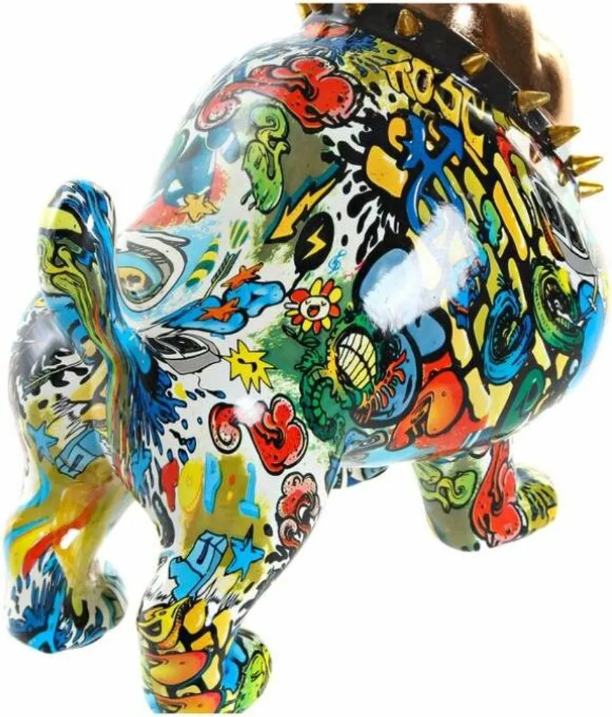 Statue de Chien Décorative en Résine - Objet de Décoration Maison DKD - 2