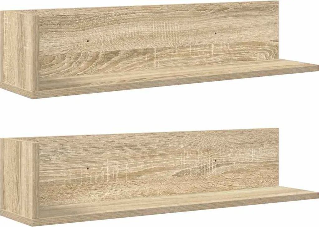 Mensole Rovere Sonoma 75cm vidaXL - Set 2 Pezzi per Arredo Moderno